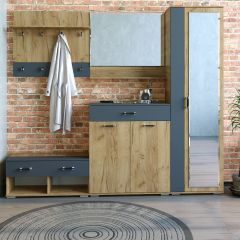 Шкаф ун-й с зеркалом НКМ Бостон Секция 5 в Добрянке - dobryanka.mebel24.online | фото 2