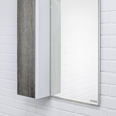 Шкаф-зеркало Uno 60 Дуб серый левый/правый Домино (DU1503HZ) в Добрянке - dobryanka.mebel24.online | фото 8