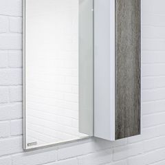 Шкаф-зеркало Uno 60 Дуб серый левый/правый Домино (DU1503HZ) в Добрянке - dobryanka.mebel24.online | фото 9