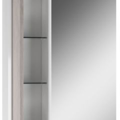 Шкаф-зеркало Uno 60 Дуб серый левый/правый Домино (DU1503HZ) в Добрянке - dobryanka.mebel24.online | фото 3