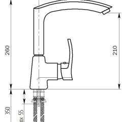 Смеситель MS-002 в Добрянке - dobryanka.mebel24.online | фото 3