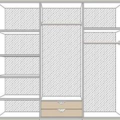 Спальня Ольга (комплект 6 дв.) беж/золото матовый в Добрянке - dobryanka.mebel24.online | фото 3