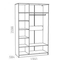 НМ 040.33 Х Шкаф для одежды "Оливия" в Добрянке - dobryanka.mebel24.online | фото 3