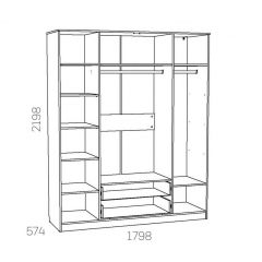 НМ 011.84 Х Шкаф комбинированный "Оливия" в Добрянке - dobryanka.mebel24.online | фото 3