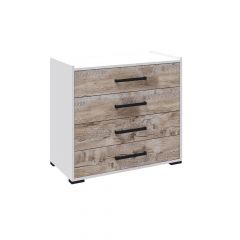 Спальня Соната Комод (Белый/Дуб юкон) в Добрянке - dobryanka.mebel24.online | фото