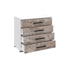 Спальня Соната Комод (Белый/Дуб юкон) в Добрянке - dobryanka.mebel24.online | фото 2