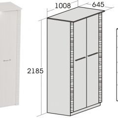 Спальный гарнитур Элана (модульная) Бодега белая в Добрянке - dobryanka.mebel24.online | фото 10