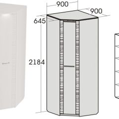 Спальный гарнитур Элана (модульная) Бодега белая в Добрянке - dobryanka.mebel24.online | фото 12