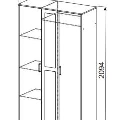 Спальный гарнитур МСП-1 (Ясень Анкор светлый) 1400 в Добрянке - dobryanka.mebel24.online | фото 9