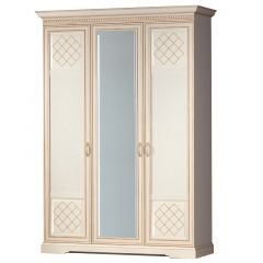 Спальный гарнитур Парма (модульный) кремовый белый в Добрянке - dobryanka.mebel24.online | фото 3