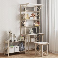 Стеллаж+стол со стойкой Конструктор Арт.СRСт2-1 в Добрянке - dobryanka.mebel24.online | фото 4
