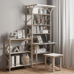 Стеллаж+стол со стойкой Конструктор Арт.СRСт2-1 в Добрянке - dobryanka.mebel24.online | фото 6