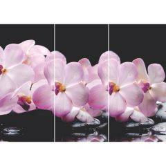 Стол Бостон-3 (Розовая Орхидея) 1100/1420*700, опора Брифинг в Добрянке - dobryanka.mebel24.online | фото 2