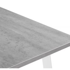 Стол деревянный Колон Лофт 120(160)х75х75 25 мм бетон / белый матовый в Добрянке - dobryanka.mebel24.online | фото 9