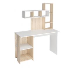 Стол компьютерный Олимп (дуб сонома/белый) в Добрянке - dobryanka.mebel24.online | фото 3