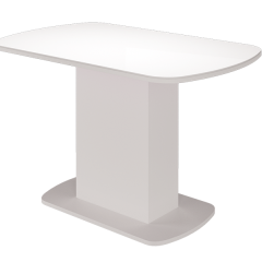 Стол обеденный Соренто (Белый глянец) в Добрянке - dobryanka.mebel24.online | фото 2