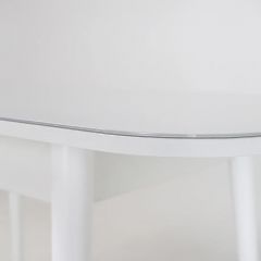 Стол раскладной со стеклом (опоры массив цилиндрический) "Хоста" в Добрянке - dobryanka.mebel24.online | фото 6