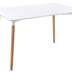 Стол деревянный Table 110х70х73 white / wood в Добрянке - dobryanka.mebel24.online | фото