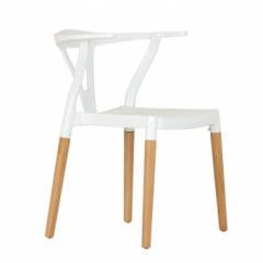 Стул Barneo N-218 Wishbone интерьерный кухонный белый в Добрянке - dobryanka.mebel24.online | фото