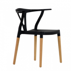 Стул Barneo N-218 Wishbone интерьерный кухонный черный в Добрянке - dobryanka.mebel24.online | фото