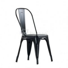 Стул Barneo N-240 Tolix (RAL9017 Черный) в Добрянке - dobryanka.mebel24.online | фото