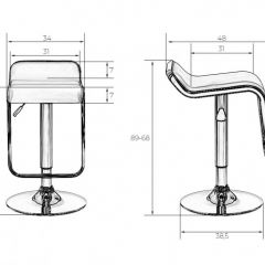 Стул барный DOBRIN CRACK LM-3021 (черный) в Добрянке - dobryanka.mebel24.online | фото 1