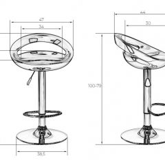 Стул барный DOBRIN DISCO LM-1010 (черный) в Добрянке - dobryanka.mebel24.online | фото 2