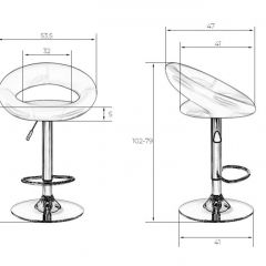 Стул барный DOBRIN MIRA LM-5001 (фиолетовый) в Добрянке - dobryanka.mebel24.online | фото 3