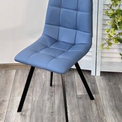 Стул CHILLI-Q SQUARE Oracul 795 Синий, экокожа PU / черный каркас, М-City в Добрянке - dobryanka.mebel24.online | фото 4