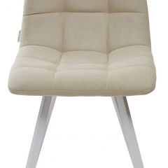 Стул CHILLI SQUARE UF860-01B бежевый, ткань/ белый каркас М-City в Добрянке - dobryanka.mebel24.online | фото 3
