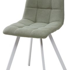 Стул CHILLI SQUARE UF860-11B мятный, ткань/ белый каркас М-City в Добрянке - dobryanka.mebel24.online | фото