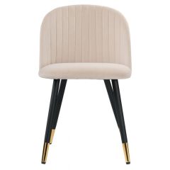 Стул на металлокаркасе Gabi beige / black / gold в Добрянке - dobryanka.mebel24.online | фото 3