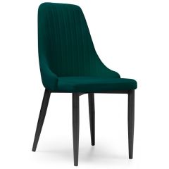 Стул на металлокаркасе Kora green / black в Добрянке - dobryanka.mebel24.online | фото