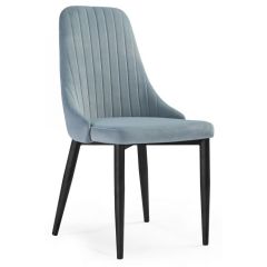 Стул на металлокаркасе Kora light blue / black в Добрянке - dobryanka.mebel24.online | фото