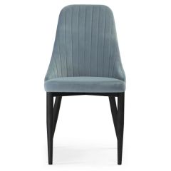 Стул на металлокаркасе Kora light blue / black в Добрянке - dobryanka.mebel24.online | фото 2