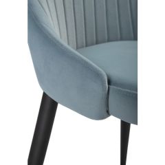 Стул на металлокаркасе Kora light blue / black в Добрянке - dobryanka.mebel24.online | фото 6