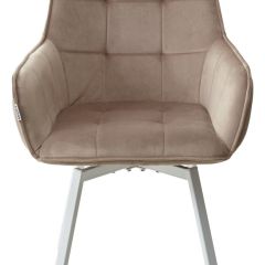 Стул MAVERICK 360 град. поворот. BLUVEL-40 BEIGE/ белый каркас, М-City в Добрянке - dobryanka.mebel24.online | фото 7