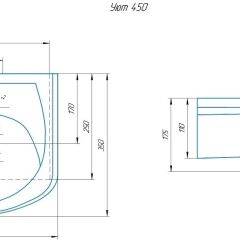 Умывальник мебельный "Уют 45" в Добрянке - dobryanka.mebel24.online | фото 2