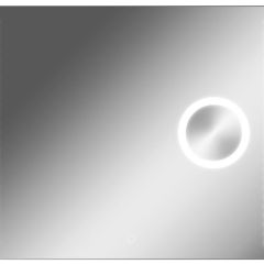 Зеркало Cosmo 100 alum (линза) с подсветкой Sansa (SCL1026Z) в Добрянке - dobryanka.mebel24.online | фото 1