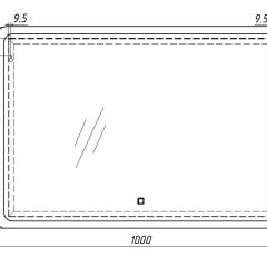 Зеркало Dream 100 alum с подсветкой Sansa (SD1024Z) в Добрянке - dobryanka.mebel24.online | фото 7