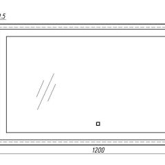 Зеркало Even 120 alum с подсветкой Sansa (SE1015Z) в Добрянке - dobryanka.mebel24.online | фото 2