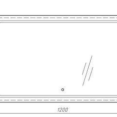 Зеркало Galaxy 120 alum с подсветкой Sansa (SG1010Z) в Добрянке - dobryanka.mebel24.online | фото 7