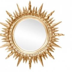 Зеркало круглое золото (1810(1) в Добрянке - dobryanka.mebel24.online | фото