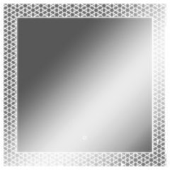 Зеркало Манила 700х700 с подсветкой Домино (GL7052Z) в Добрянке - dobryanka.mebel24.online | фото 1