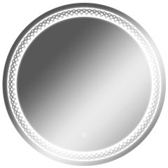 Зеркало Прая 700х700 с подсветкой Домино (GL7048Z) в Добрянке - dobryanka.mebel24.online | фото