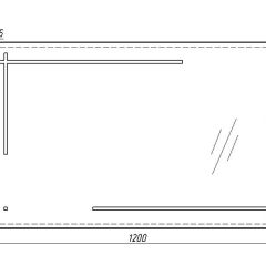 Зеркало Ray 120 black с подсветкой Sansa (SR1034Z) в Добрянке - dobryanka.mebel24.online | фото 6