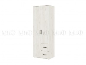 АЛТЕЯ Шкаф 2-х ств (Дуб крафт белый) в Добрянке - dobryanka.mebel24.online | фото 1