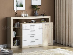 Ангара Комод (Белый глянец/Сонома) в Добрянке - dobryanka.mebel24.online | фото 2