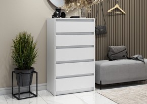 АЙДЕН КМ06-700 Комод 5 ящиков (белый) в Добрянке - dobryanka.mebel24.online | фото
