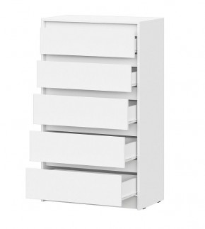 АЙДЕН КМ06-700 Комод 5 ящиков (белый) в Добрянке - dobryanka.mebel24.online | фото 2
